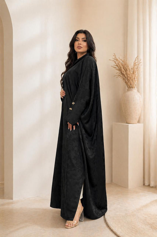 Elegant bisht abaya with premium textured fabric