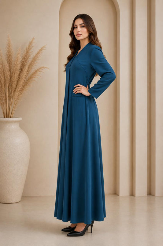 Elegant summer abaya in soft Korean Nada fabric