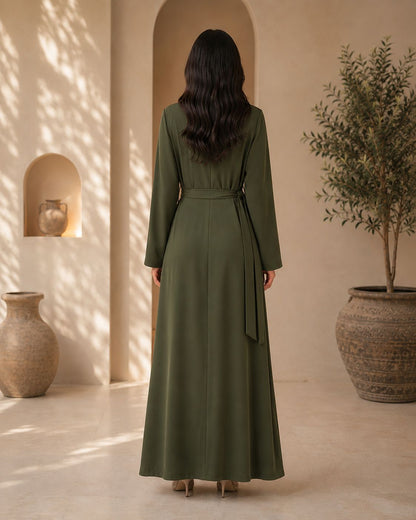 Elegant summer abaya in soft Korean Nada fabric