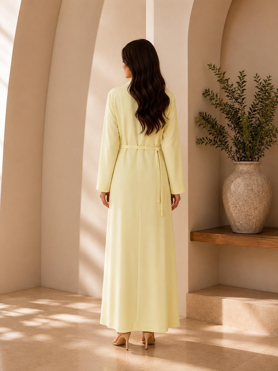 Elegant summer abaya in soft Korean Nada fabric