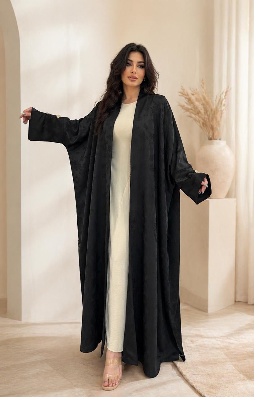 Elegant bisht abaya with premium textured fabric