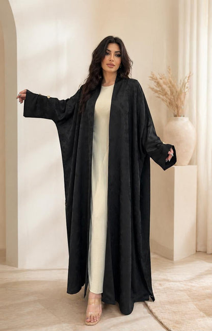 Elegant bisht abaya with premium textured fabric