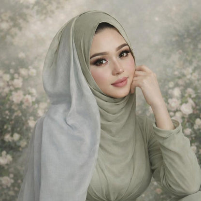 Women's Modal Printed Hijab Scarf - Soft & Breathable