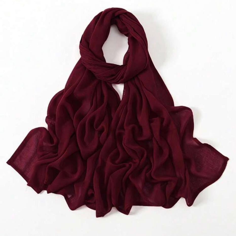 Solid color modal hijab headscarf – Volvora UAE