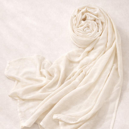 Plus Size Soft & Breathable Solid Color Modal Hijab