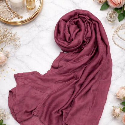 Plus Size Soft & Breathable Solid Color Modal Hijab